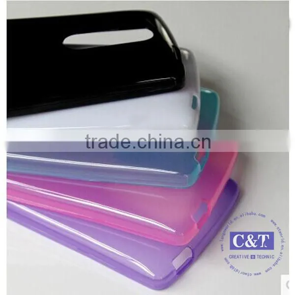 C&T Clear Matte Design Soft Slim Tpu Gel Flexible Case Cover for LG K8