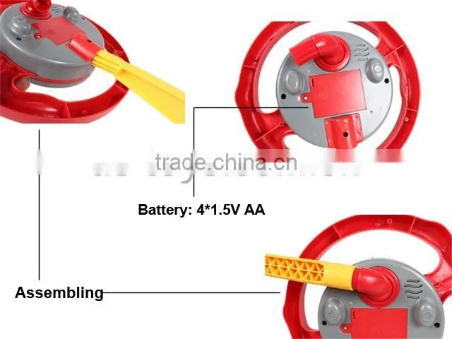 Electronic kids steering wheel toy