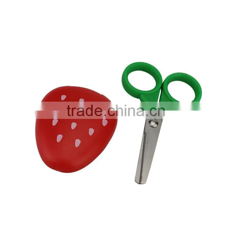 cartoon student scissors
