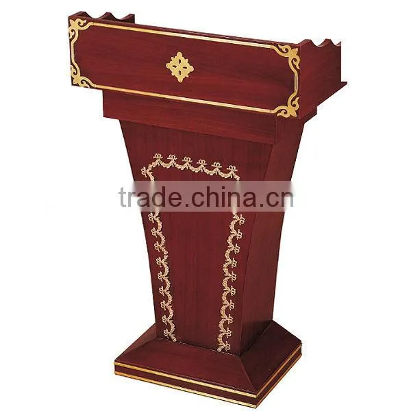 wholesale elegant new design church pedestal pulpit/public presentation dais/meeting lectern rostrum