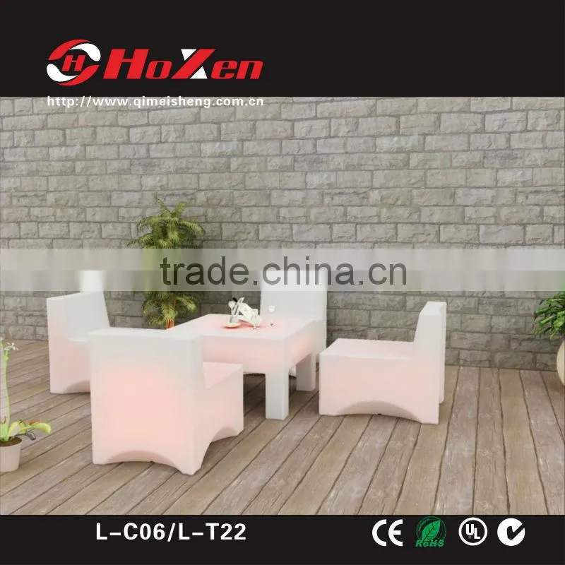 2013 Hot Sale Modern LED Glow Furniture/ LED Table/ Cafe Table (L-T22)
