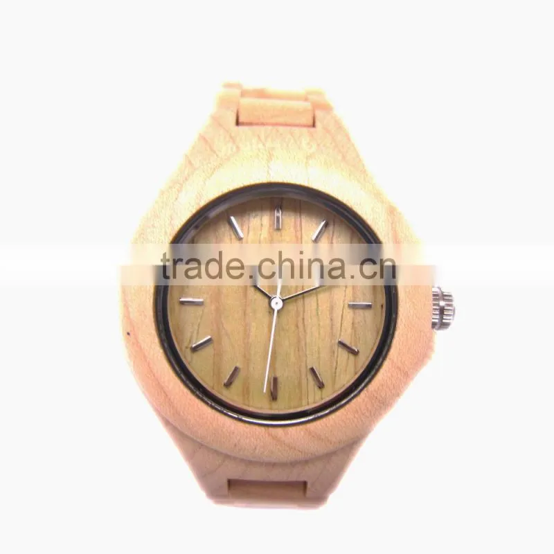 2015 High Quality Fashion Wooden Watches Brand Luxury Japan Movement Wood Big Wristwatch Lover Relogio Masculino Watch Wooden