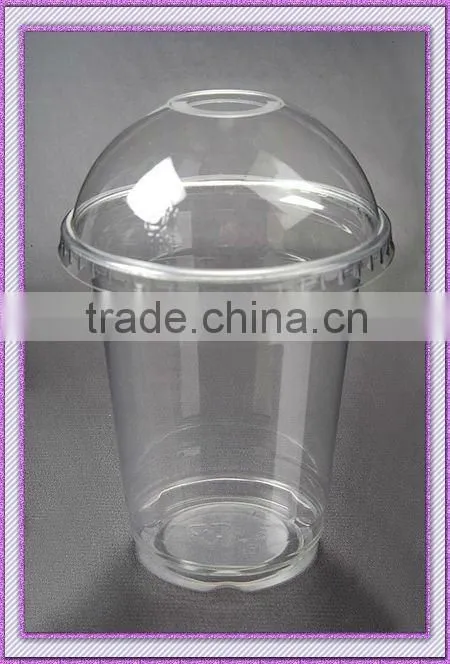 clear 12oz cold beverage cup with lid