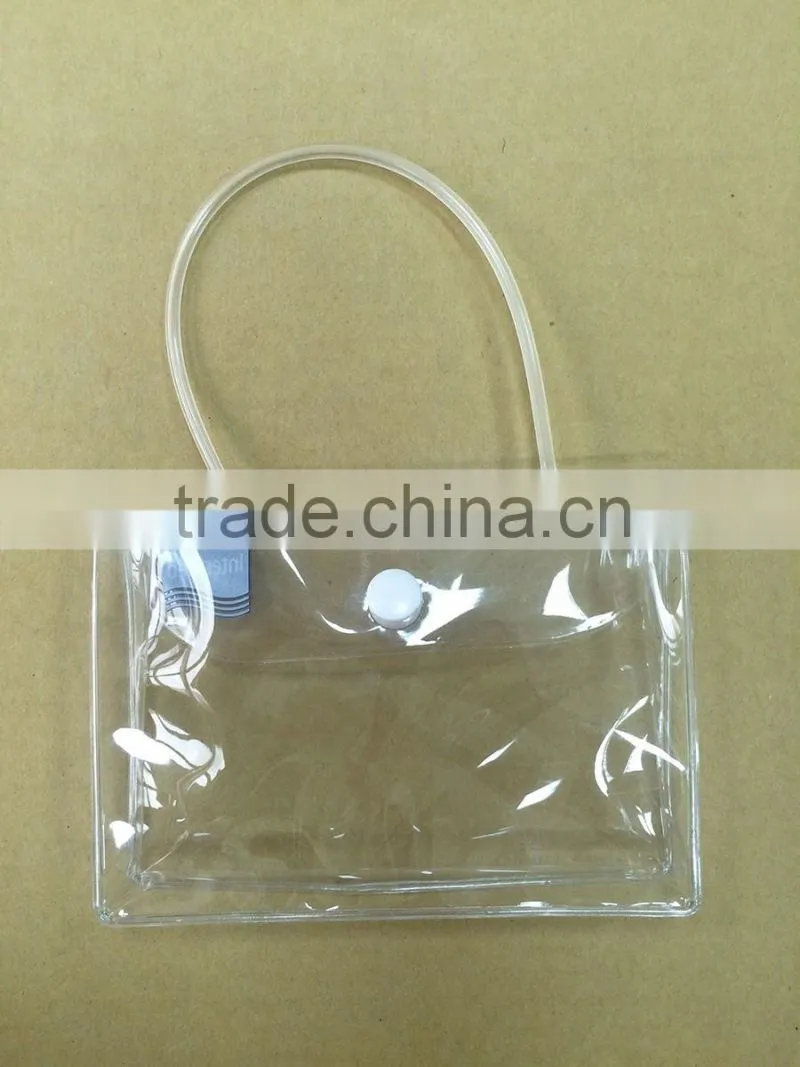 Customized transparent pvc bag make-up packaging