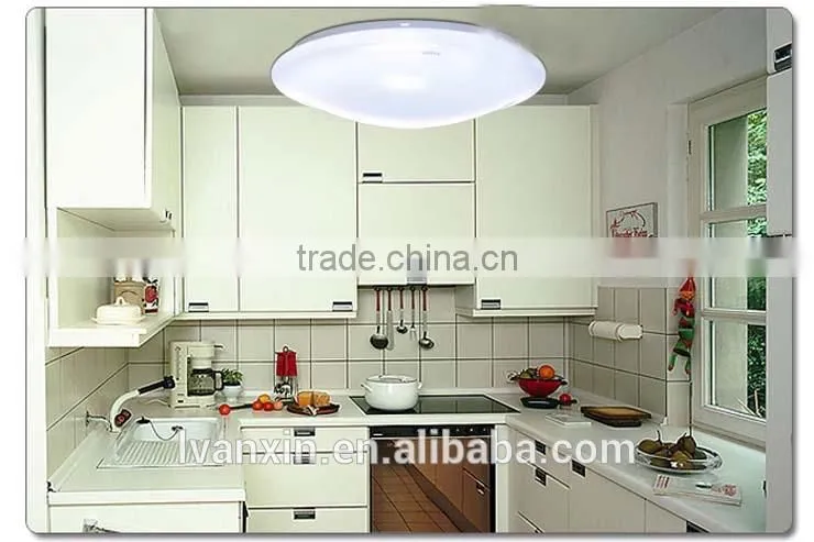 Acrylic round white color led garage ceiling light 12w ROHS LVD approved