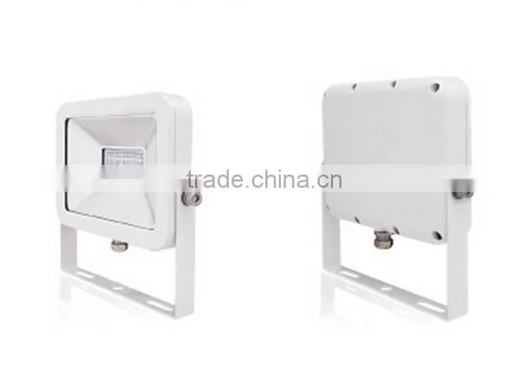 White housing ultrathin 10W outdoor led flood light 3years warranty