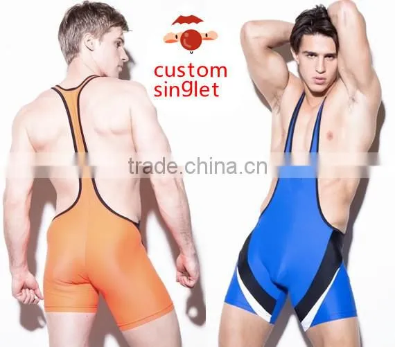 Promotional full sublimation youth wrestling singlet
