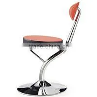 Black Leather Modern Wood Bar Chair for Home Use