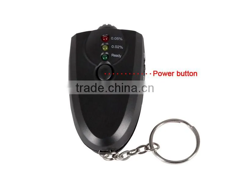 New Black LED Digital alcohol Breathalyzer tester with Flashlight