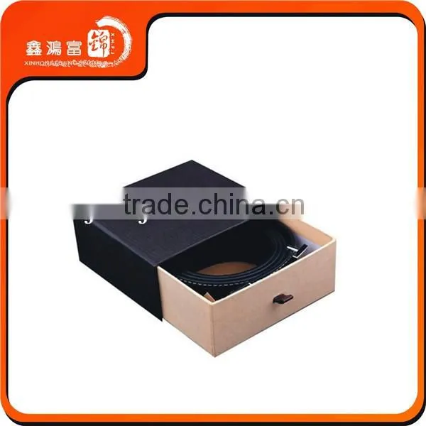 xhfj custom brown black luxury drawer paper box for gift