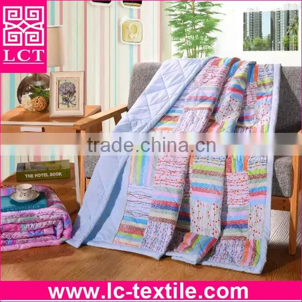 custom design reactive dye 100% AZO free microfiber polyester hotel quilt for promotion(LCTQ-0009)