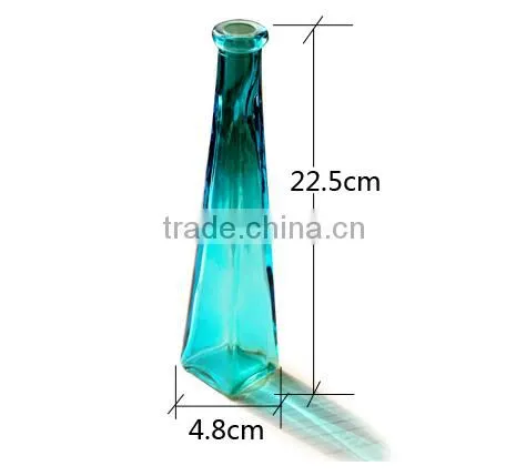 Royal blue mini glass vases wedding centerpiece