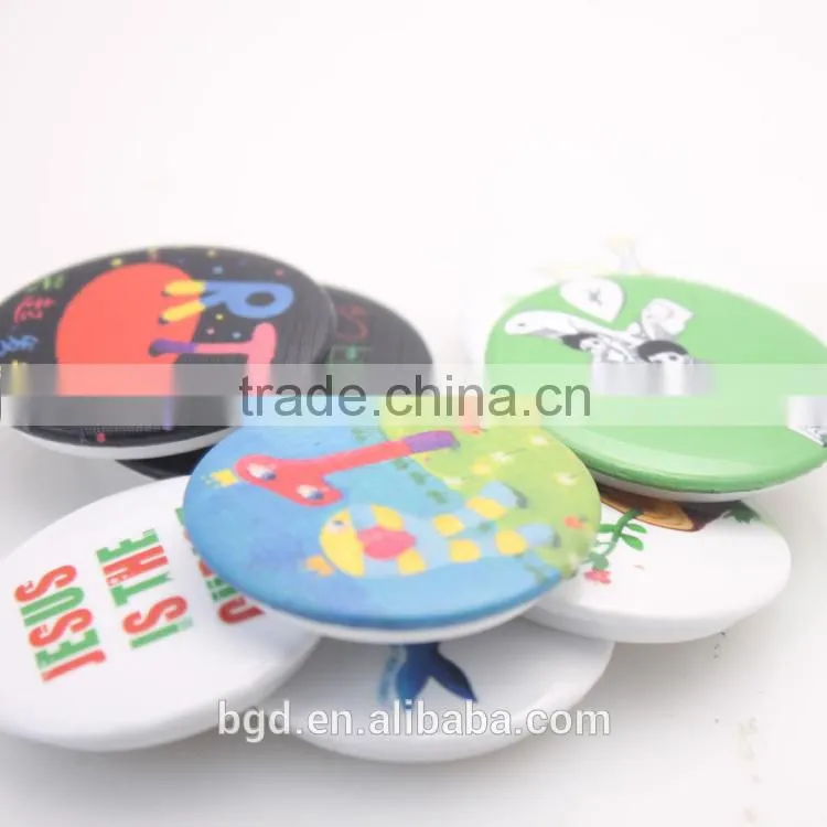Decorative safety pin button badge for kids