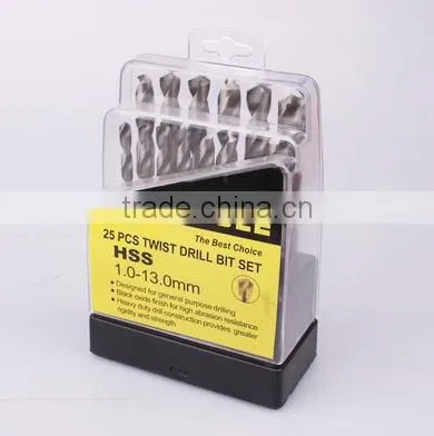 70mm Diamater Black Oxide hss twist drill bit set