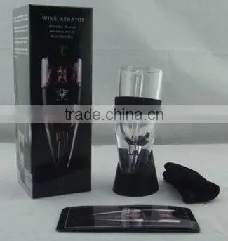 Deluxe fountain wine aerator decantor color box