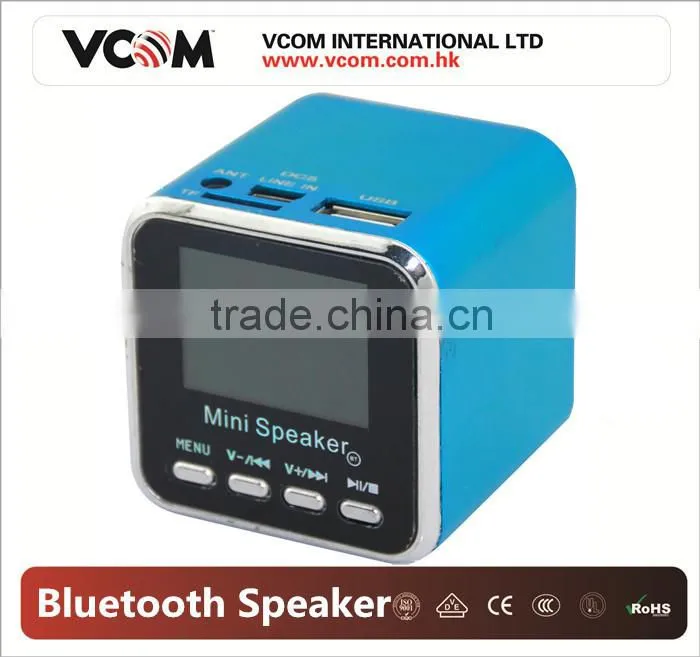 Music Cube Portable Speaker With LED Display