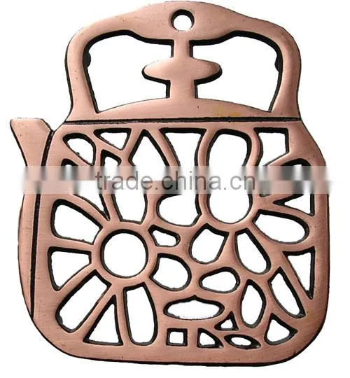 teapot shape cast iron trivets