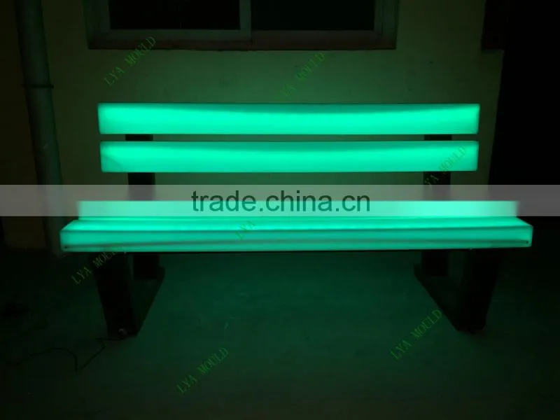 New LED Park Bench Garden Chair Plastic Material