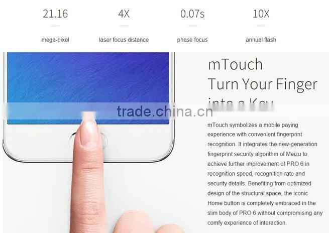 Original Meizu Pro 6 Pro6 MTK Helio X25 Deca Core Mobile Phone 5.2" 4GB RAM 32GB/64GB ROM 1920x1080 21.16MP Camera 3D Press