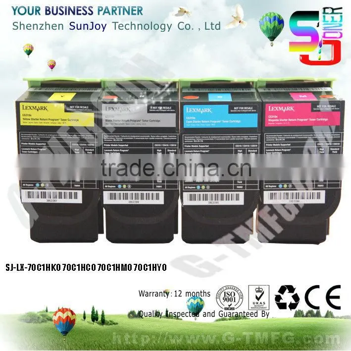 laser color toner cartridge 70C1HK0 forLexmark CS310dn CS310n CS410n CS410dn CS410dtn CS510de CS510dte
