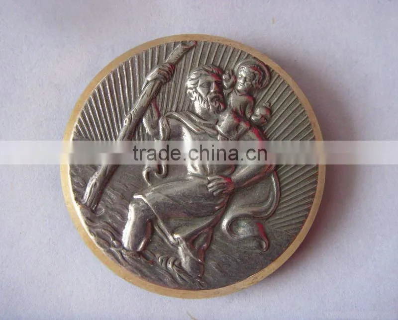 2016 High quality die casting cheap custom coins with hollow out logo