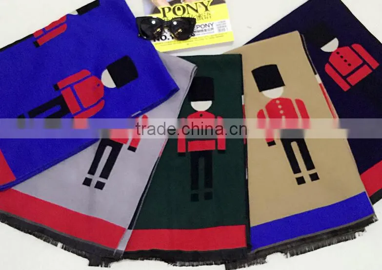 2015 new design double pattern pashmina scarf shawls