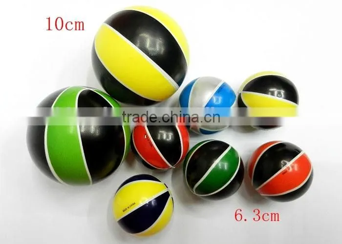 Basketball PU foam Ball High quality children toy balls Soft anti stress ball