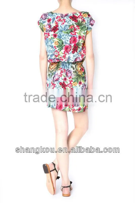 China Wholesale Fashion floral Print designer dresses Sexy dress Summer dresses Womens Dresses