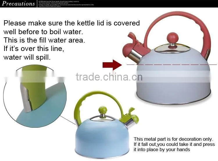 2016 new design kettle stainless steel for induction use