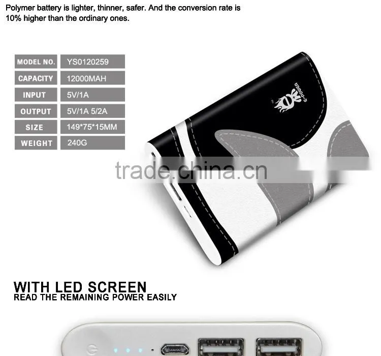 external battery charger/ USB travel charger,6000mah power bank for mobiles