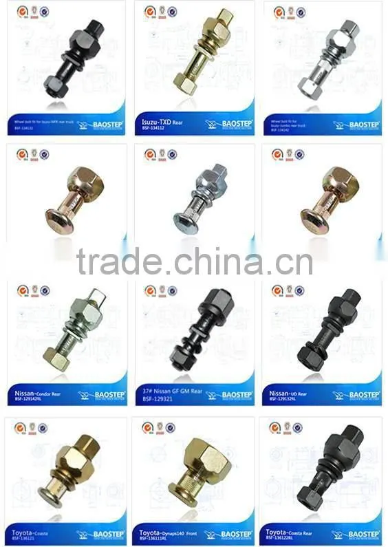 BAOSTEP Top Quality Good Design Retail Galvanized Bolts Grade 8.8 10.9 For Mitsubishi Fuso