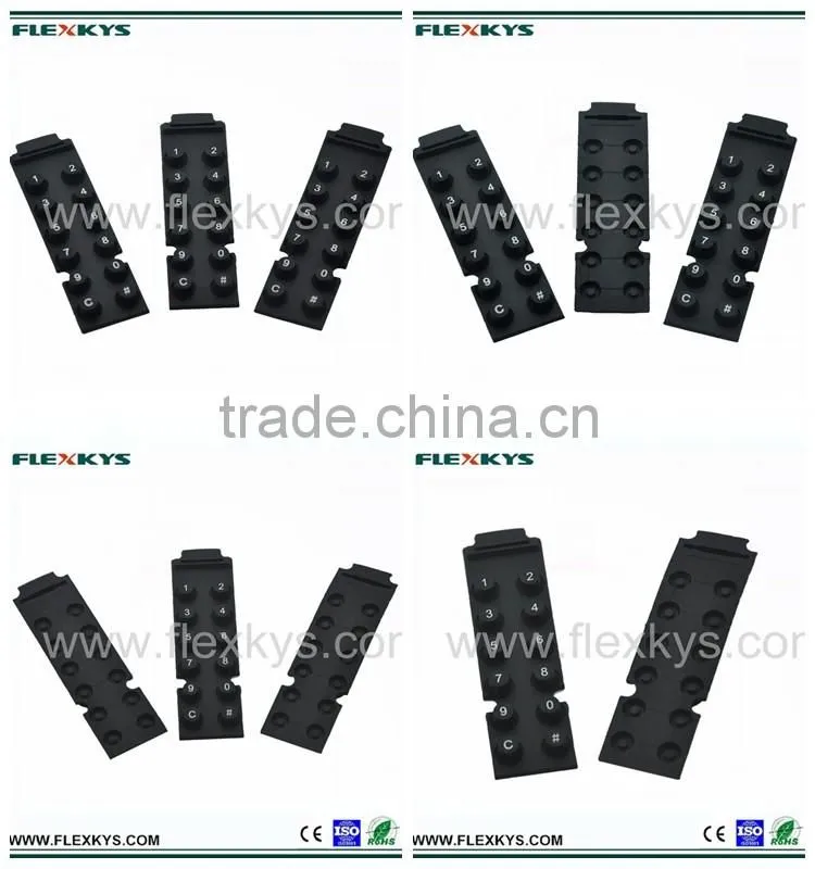 Flexkys waterproof silicone rubber keypads for mobile phone