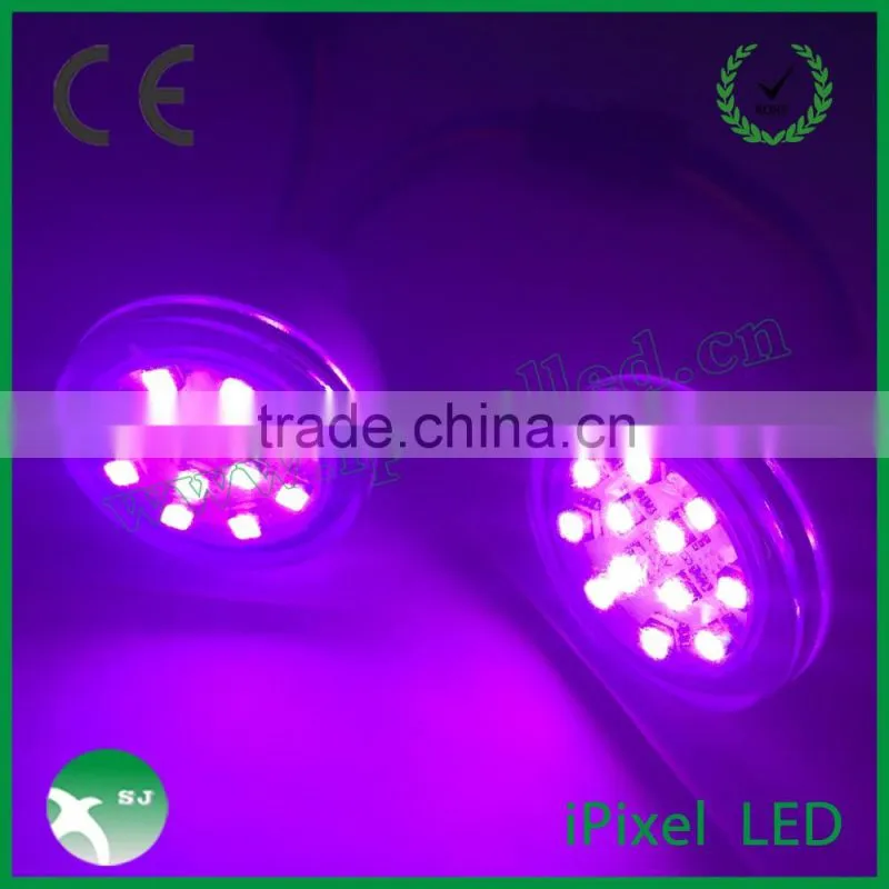 Rgb amusement led pixels 38mm diamater 19mm install hole