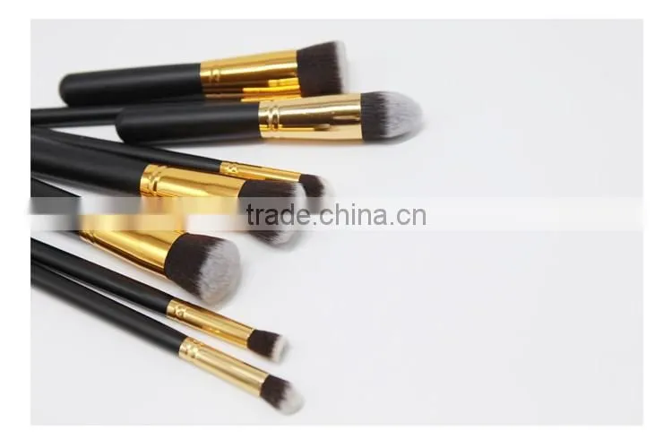 High quality synthetic hair makeup brushes set