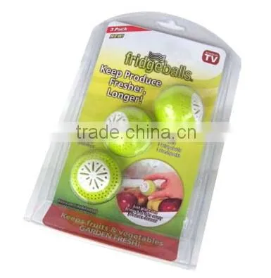 3-Piece Set Fridge Balls Refrigerator Fruit Vegetable Maintains Freshness Balls for all kinds colors