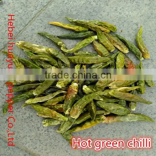 Hot green pepper chilli