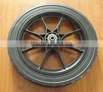 20 inch semi-pneumatic wheel/plastic cart wheels