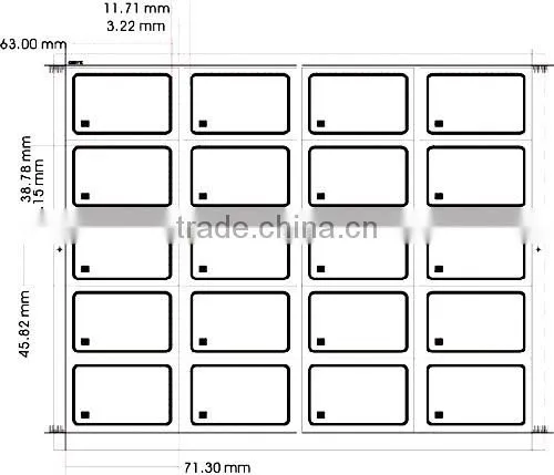 Dry/Wet RFID Inlays with Customized Shape for Library RFID System (SL-1002)