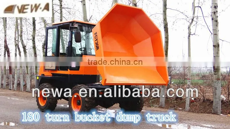 Best price CE 180 turn hydraulic dump truck