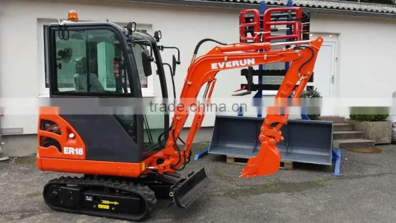 Everun brand ER18 mini Excavator with CE certificate