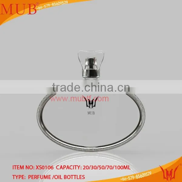 20/30/50/70/100ml Newest Design Hot Sale Glass Perfume Bottle,oval shape perfume bottle