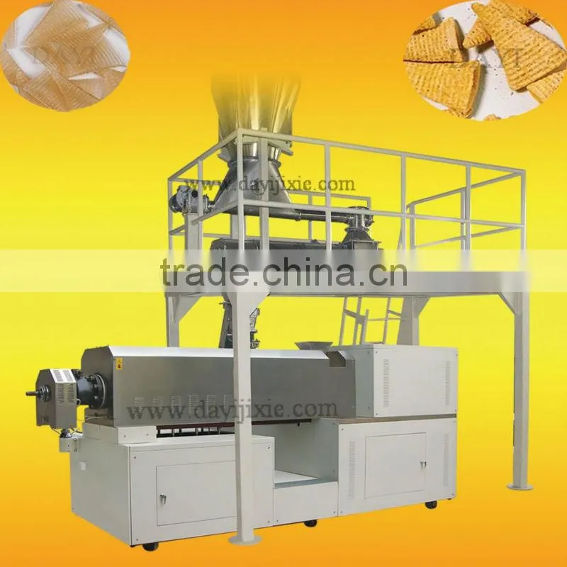 Double screw extruder for flour food/ crisp chips