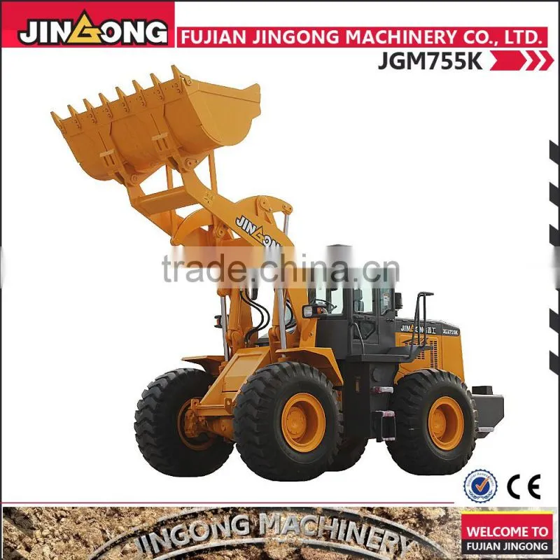 2016 NEW wheel loader JGM755K wheel loader supplier in China