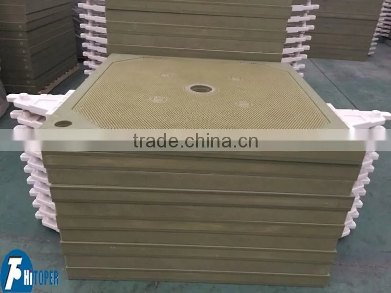 membrane filter plate used with membrane filter press used for tailings dewatering