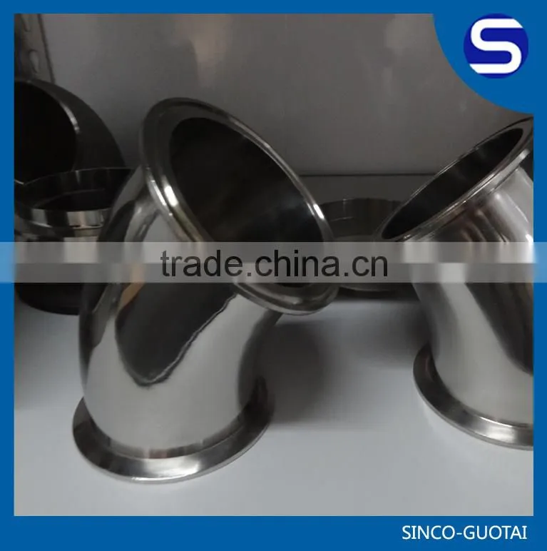 304 316 Sanitary coude inox echappement