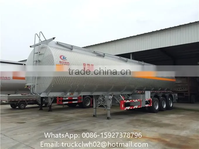 45m3 50m3 Oil Tank Semi Trailer Aluminum Tanker Trailer