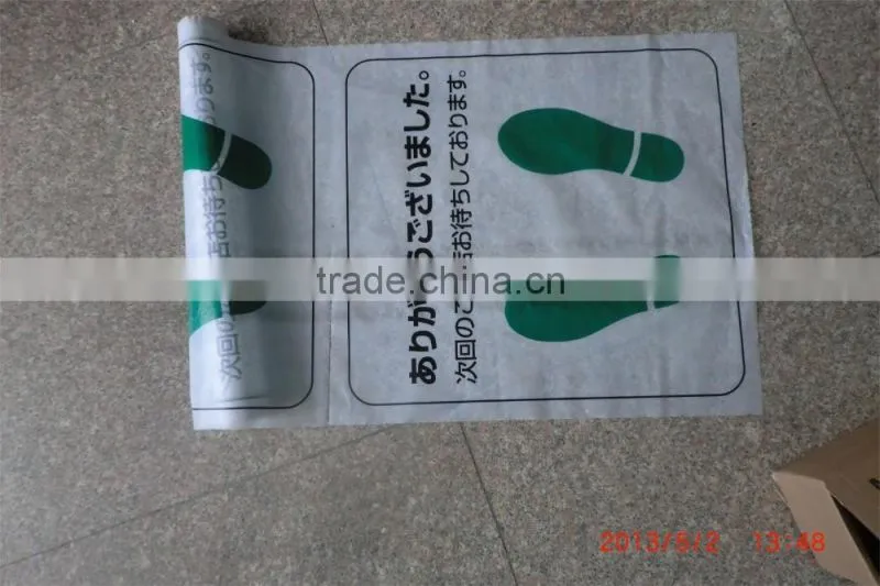 HDPE disposable plastic car foot mat for cleaning