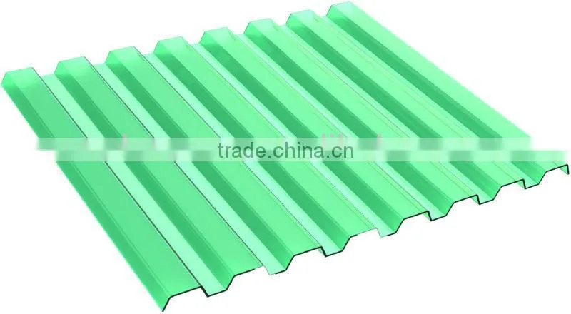 Plastic Polycarbonate Solid / Corrugated Sheets (Valuview Green series)