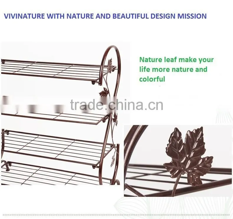 Vivinature shoes store shelf and metal seating shoes furniture for lving room