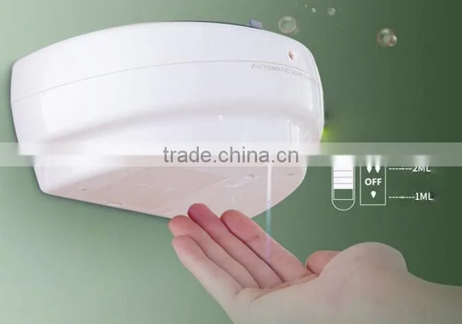 Semi-circular sensor wall mount liquid soap dispenser
